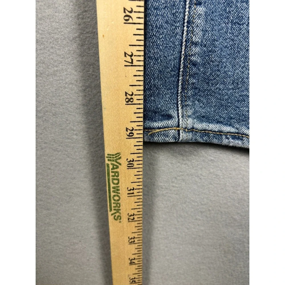 American Eagle Curvy Mom Jean Distressed High Rise Blue Denim 16 Long